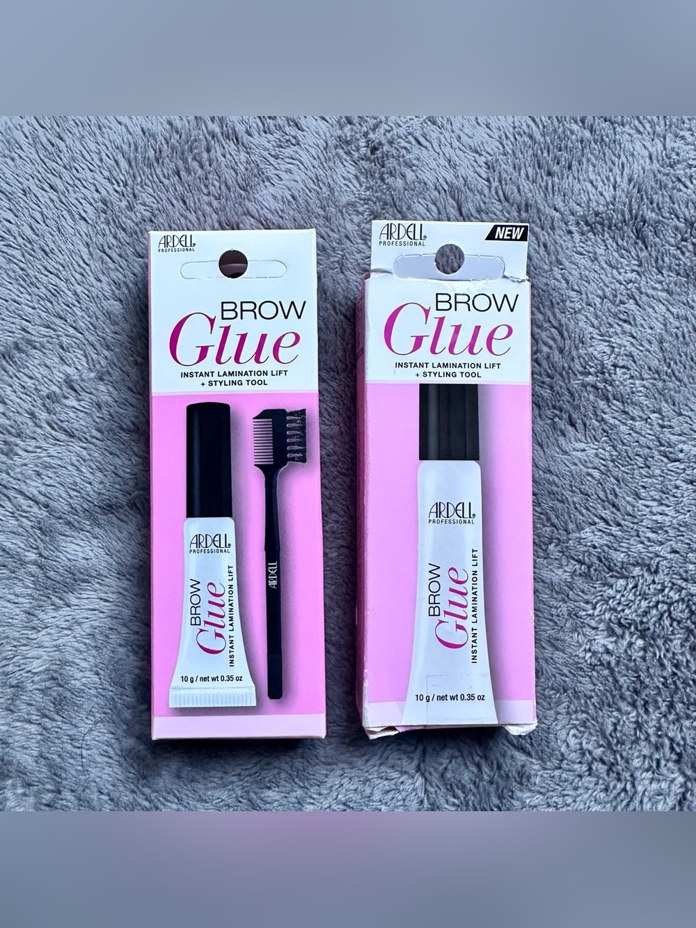NWT! Ardell Clear Brow Glue - Instant Lamination Lift + Style Tool - Bundle of 2